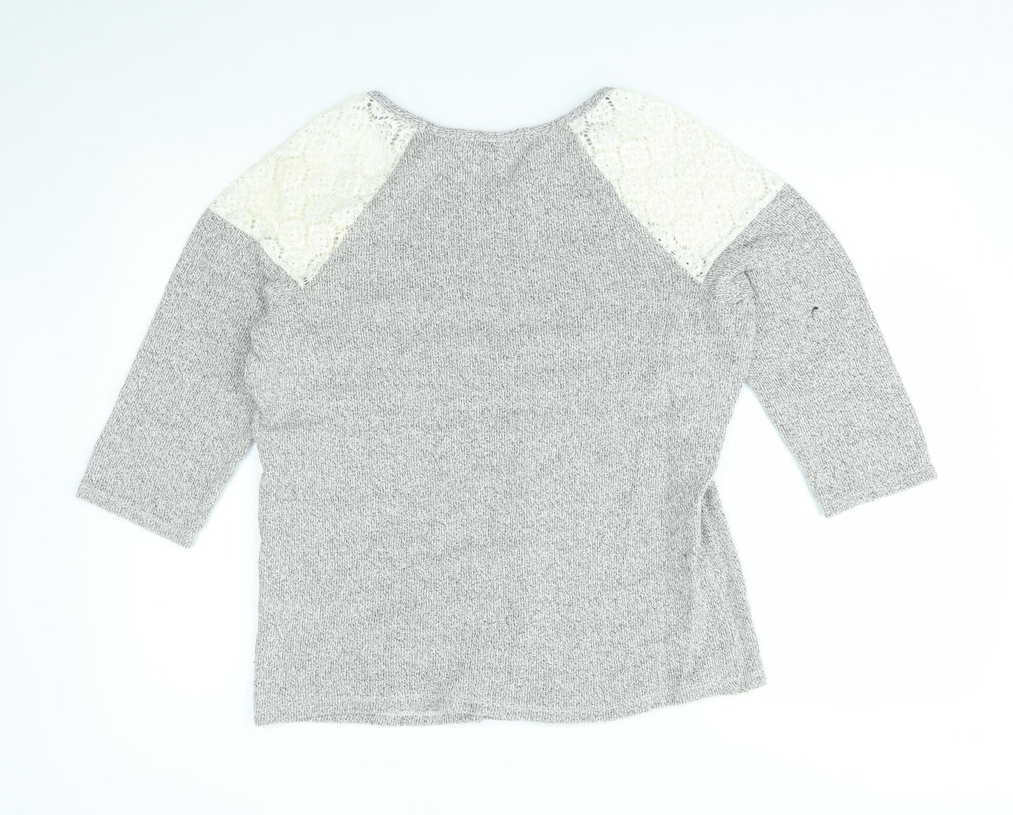 TU Womens Grey   Pullover Jumper Size 14  - lace