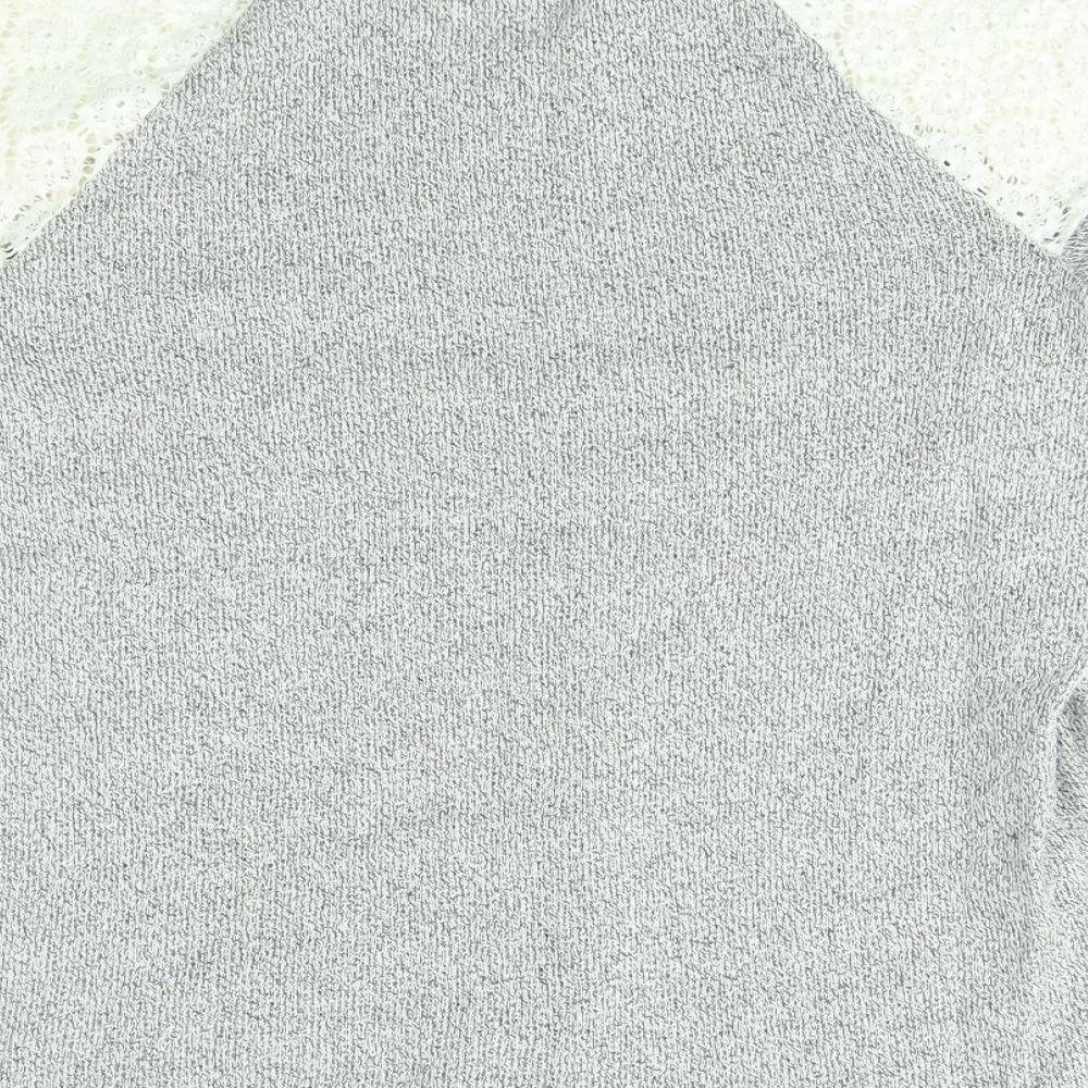 TU Womens Grey   Pullover Jumper Size 14  - lace
