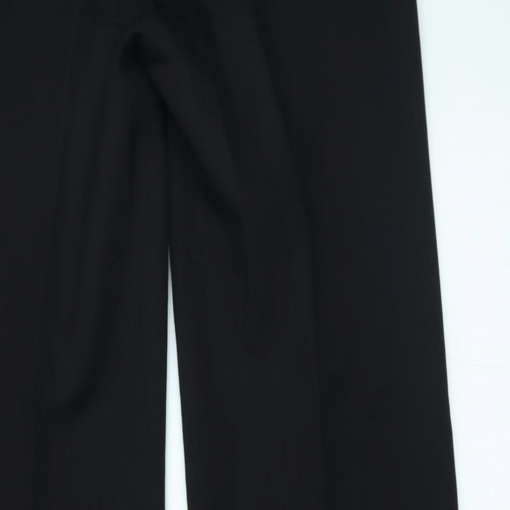 Womens UK Size 10 Matalan Regular Fit  Black Trousers