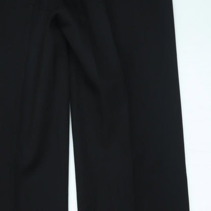 Womens UK Size 10 Matalan Regular Fit  Black Trousers
