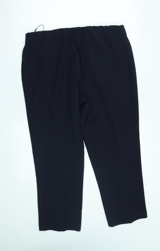 Classic Womens Blue   Capri Trousers Size 16 L25 in
