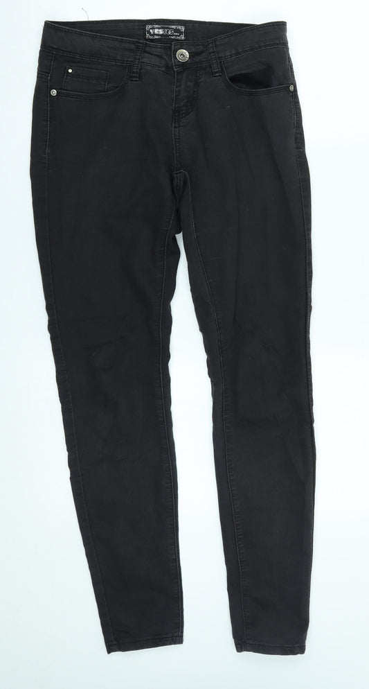 Womens UK Size 8 yesyes Regular Fit Straight Grey Jeans