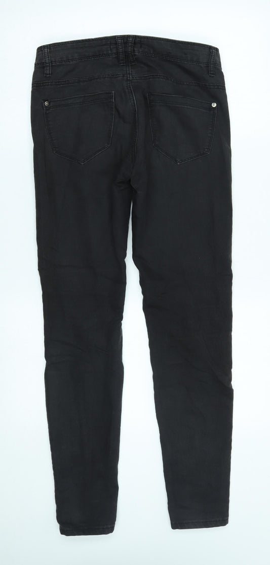 Womens UK Size 8 yesyes Regular Fit Straight Grey Jeans