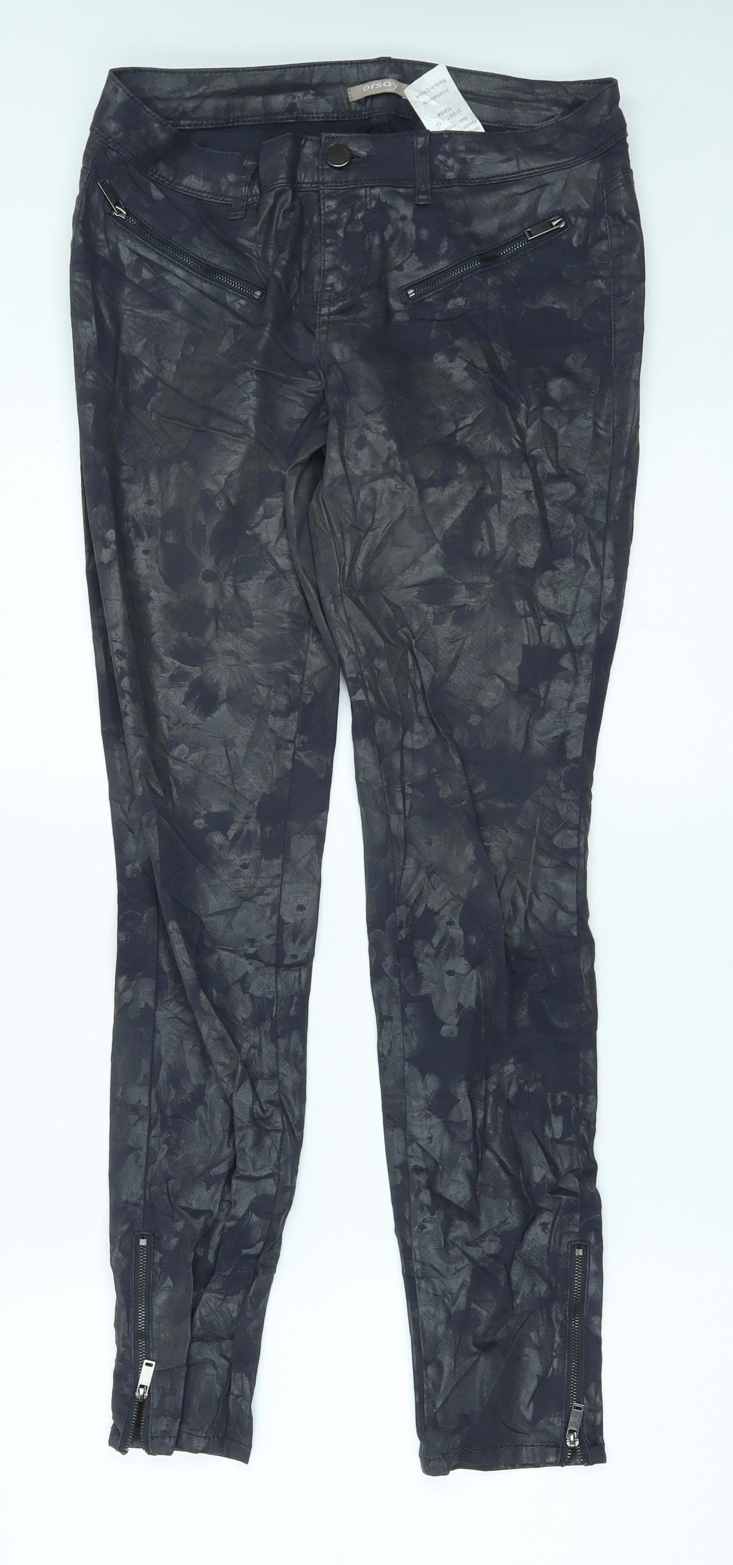 ORSAY Womens Black   Straight Jeans Size 10 L28 in