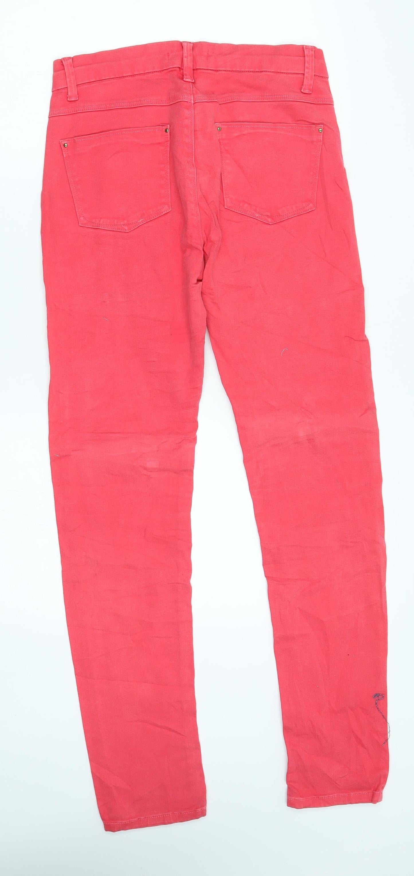 stradivarias Womens Red   Straight Jeans Size 10 L30 in