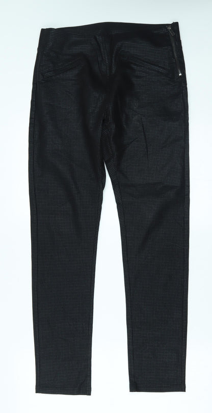 LD Style Womens Black   Trousers  Size 12 L28 in