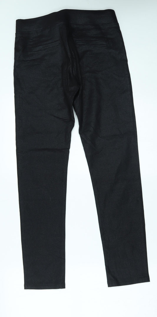 LD Style Womens Black   Trousers  Size 12 L28 in