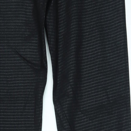 LD Style Womens Black   Trousers  Size 12 L28 in