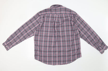 Mens UK Size XL James P Purple  Button-Up Long Sleeve Casual Shirt