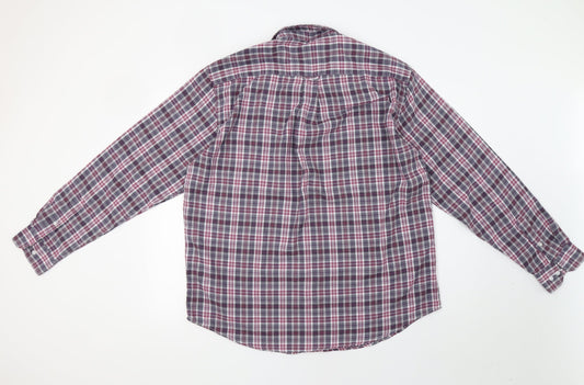 Mens UK Size XL James P Purple  Button-Up Long Sleeve Casual Shirt