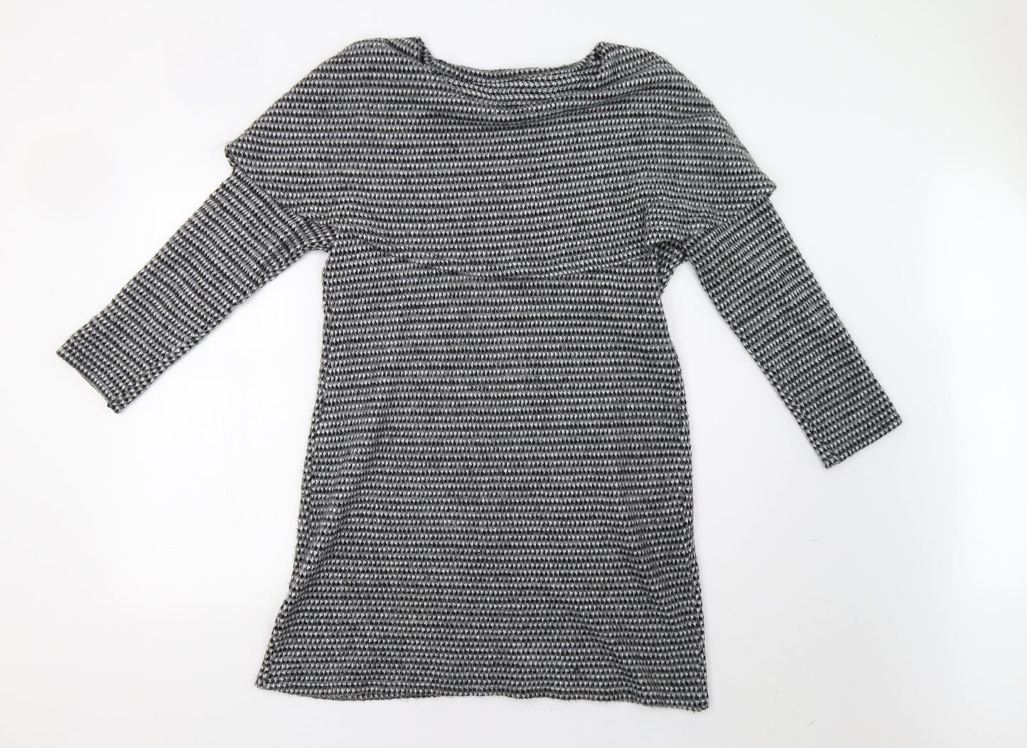 Preworn Womens Grey Check  Jumper Dress  Size M