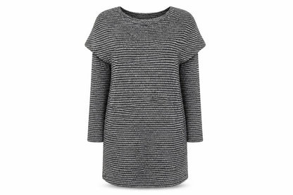 Preworn Womens Grey Check  Jumper Dress  Size M