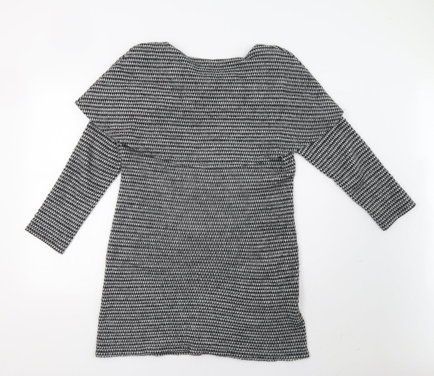 Preworn Womens Grey Check  Jumper Dress  Size M