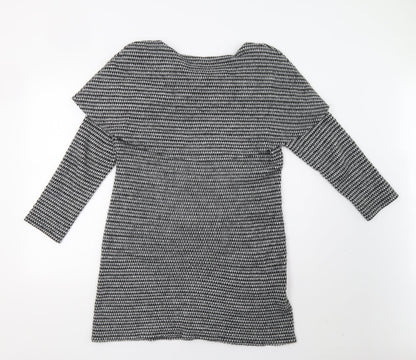 Preworn Womens Grey Check  Jumper Dress  Size M