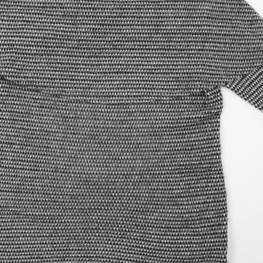 Preworn Womens Grey Check  Jumper Dress  Size M