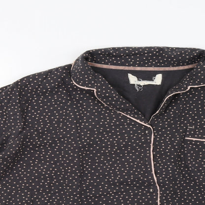 Preworn Womens Brown Polka Dot  Kimono Pyjama Top Size L