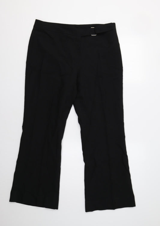 Womens UK Size 14 Evie Regular Fit Dress Pants Black Trousers