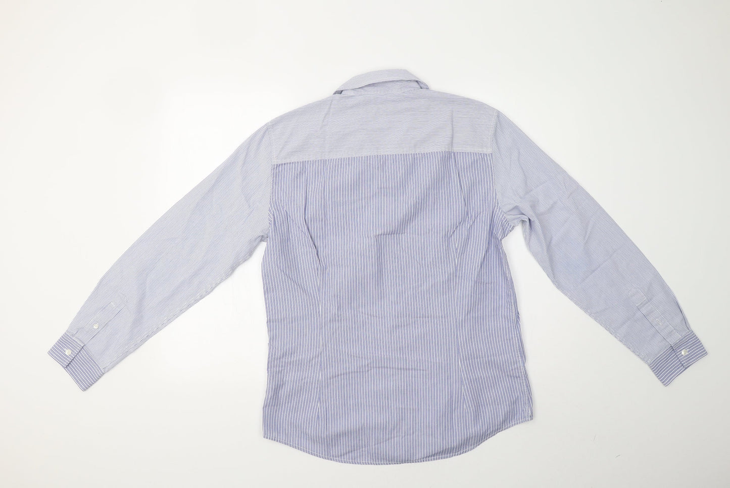 Mens UK Size M NEXT Blue  Button-Up Long Sleeve Casual Shirt