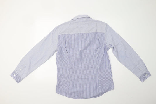 Mens UK Size M NEXT Blue  Button-Up Long Sleeve Casual Shirt
