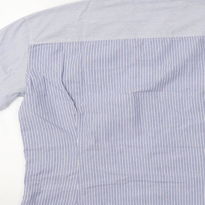 Mens UK Size M NEXT Blue  Button-Up Long Sleeve Casual Shirt