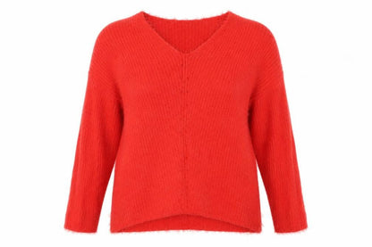 Womens UK Size M Primark Red Henley Jumper