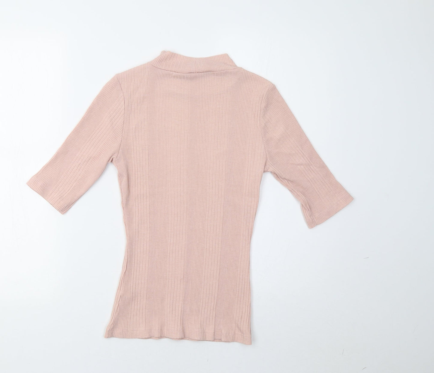 Womens UK Size 12 NewLook Pink Basic T-Shirt