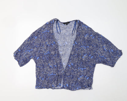Womens UK Size 12 New Look Blue Overcoat