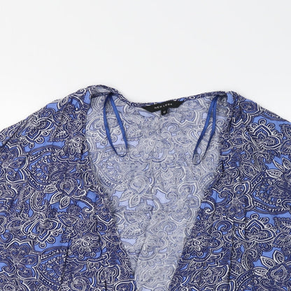 Womens UK Size 12 New Look Blue Overcoat