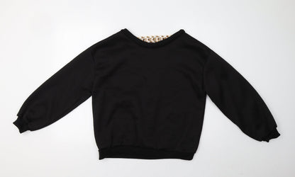 Cherry Koko Womens Black   Henley Sweatshirt Size M  - Golden Chain