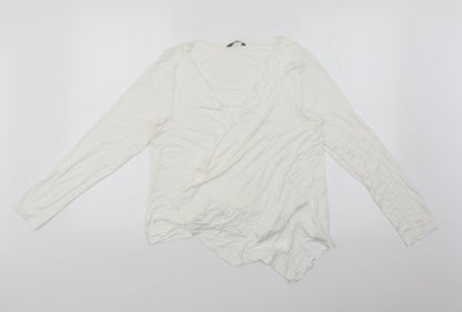 Matalan Womens White Solid   Gown Size 14