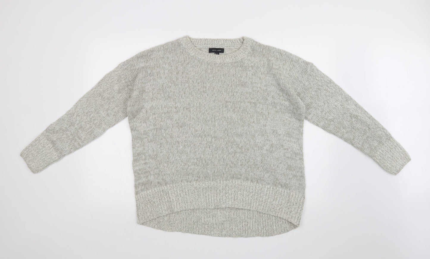 Womens UK Size L New Look Grey Pullover Jumper