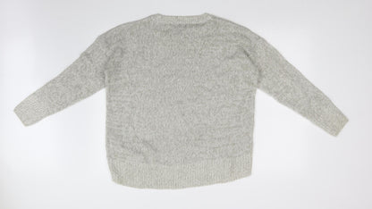 Womens UK Size L New Look Grey Pullover Jumper