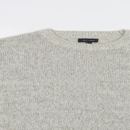 Womens UK Size L New Look Grey Pullover Jumper