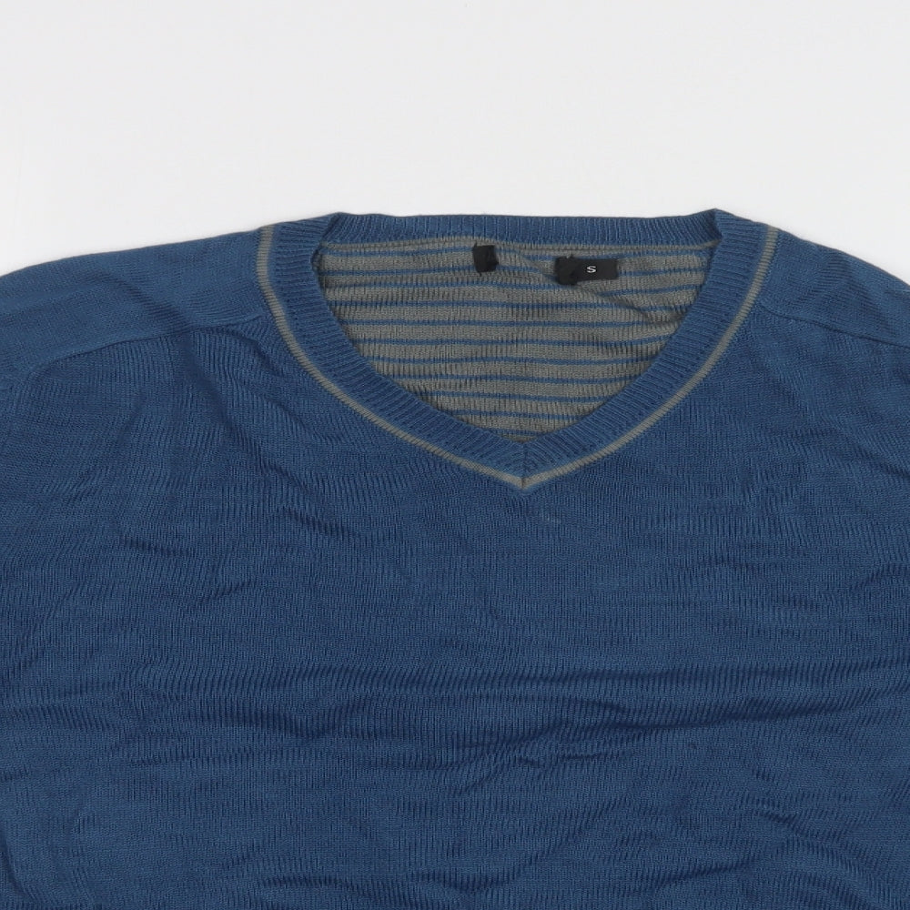 F&F Mens Blue   Pullover Jumper Size S