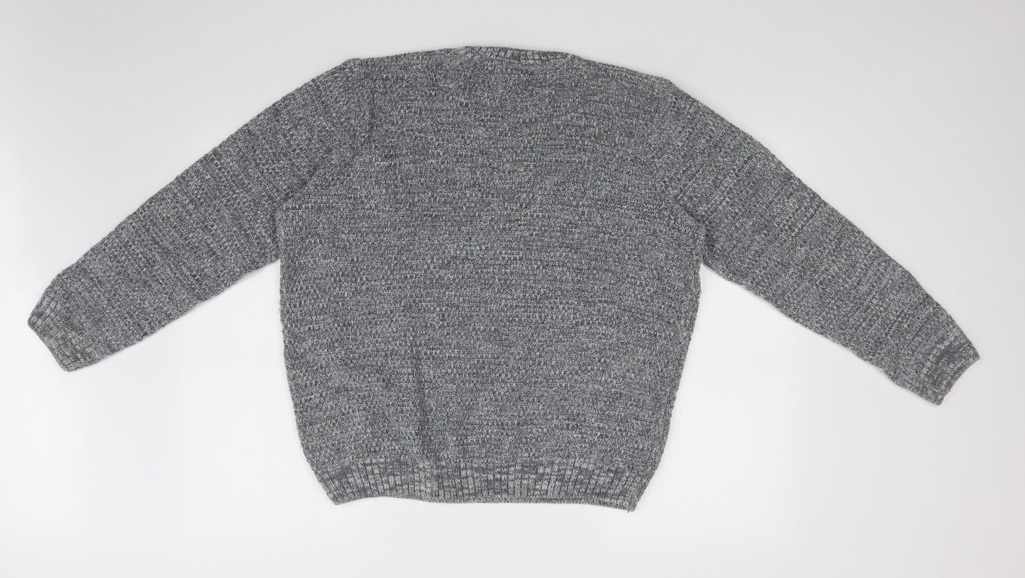 Mens UK Size M Burton Grey Pullover Sweatshirt