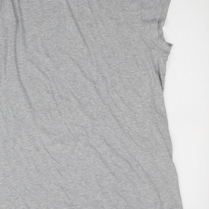 Preworn Womens Grey Solid  Top Nightshirt