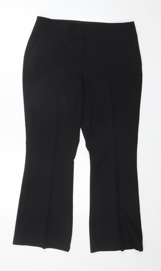 E-vie Womens Black   Dress Pants Trousers Size 12 L27 in