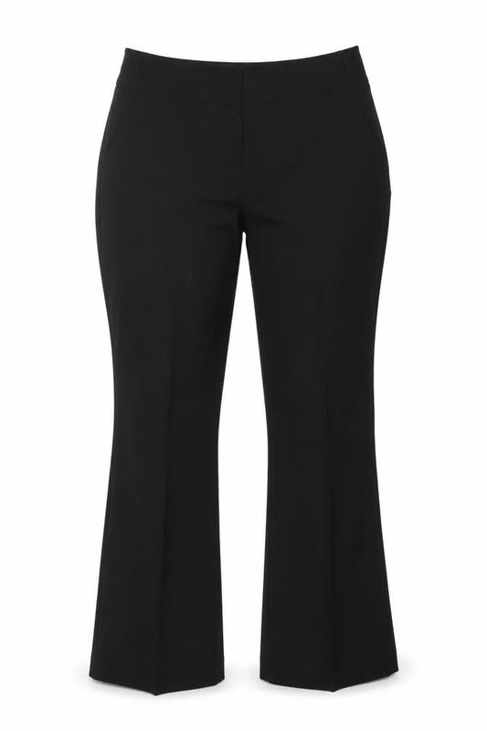 Womens UK Size 12 E-vie Regular Fit Dress Pants Black Trousers
