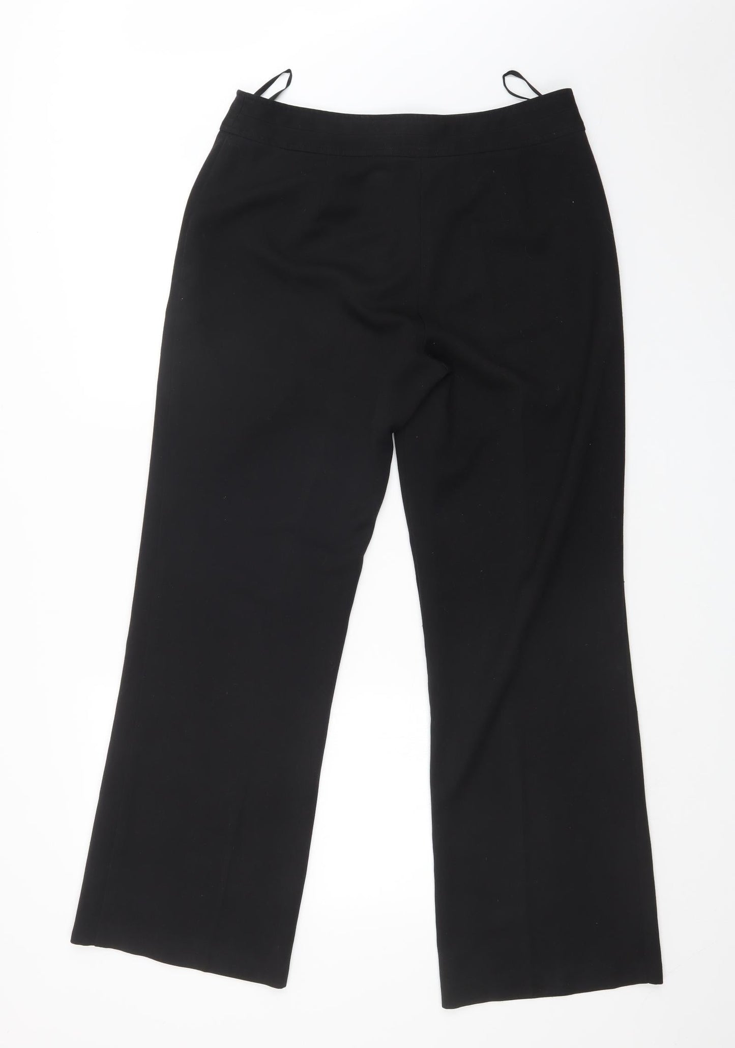 Womens UK Size 12 Classics Regular Fit Cropped Black Trousers