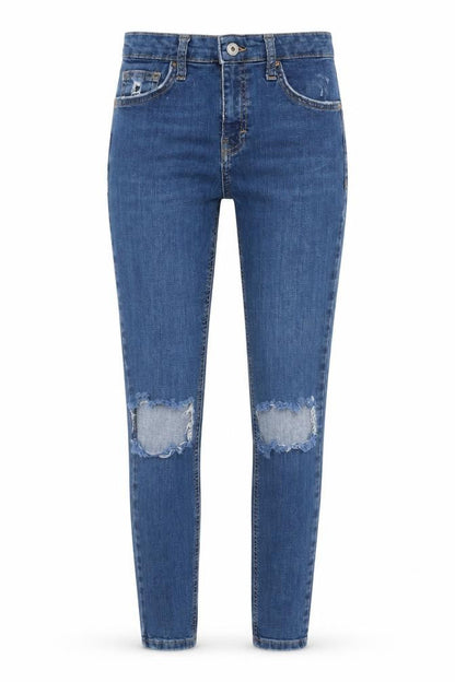 Womens UK Size 28 in Topshop Regular Fit Skinny Blue Jeans