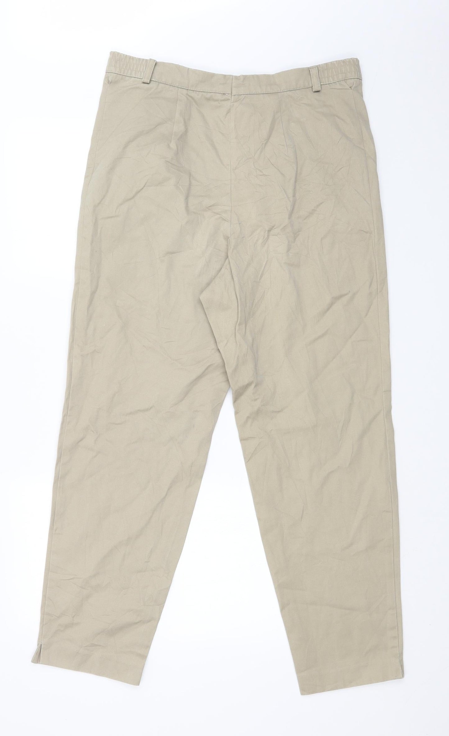 Womens UK Size 34 in Preworn Regular Fit  Beige Trousers
