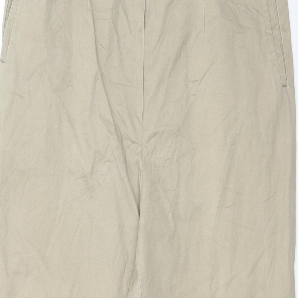 Womens UK Size 34 in Preworn Regular Fit  Beige Trousers