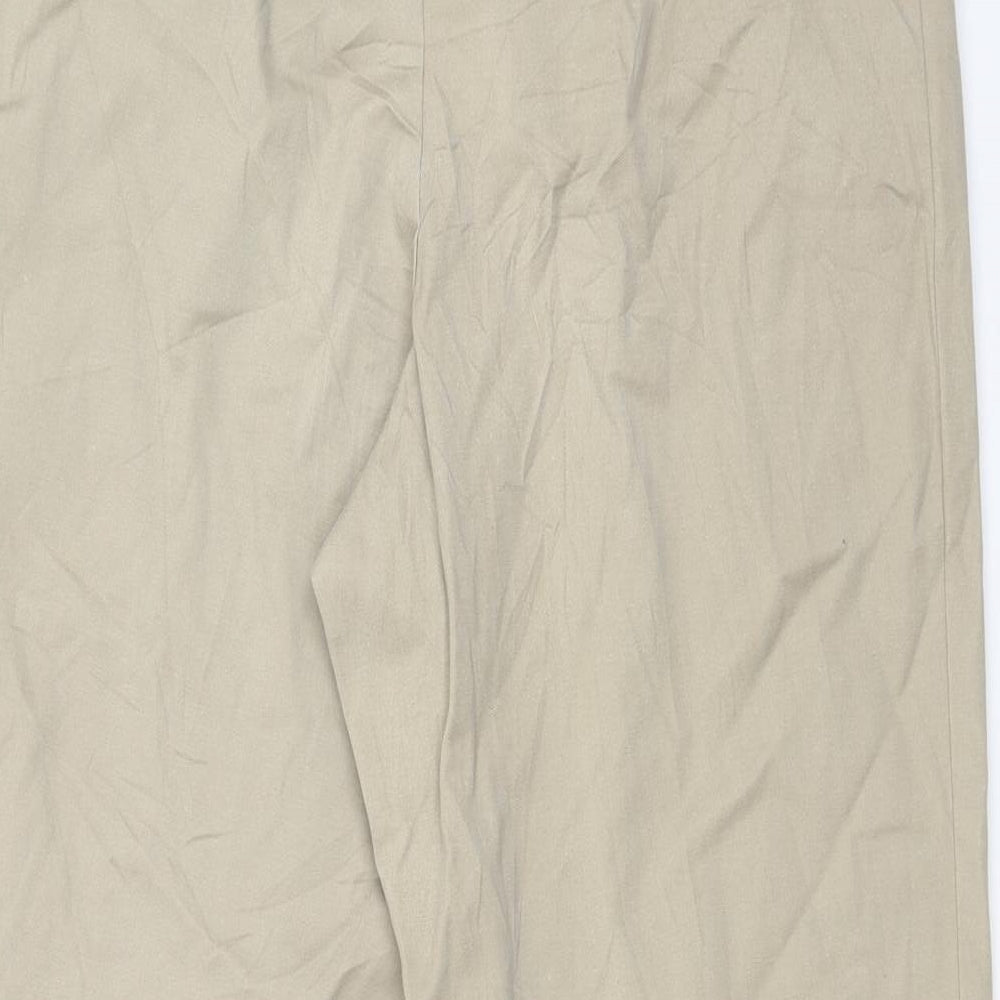 Womens UK Size 34 in Preworn Regular Fit  Beige Trousers