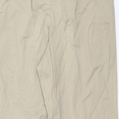 Womens UK Size 34 in Preworn Regular Fit  Beige Trousers