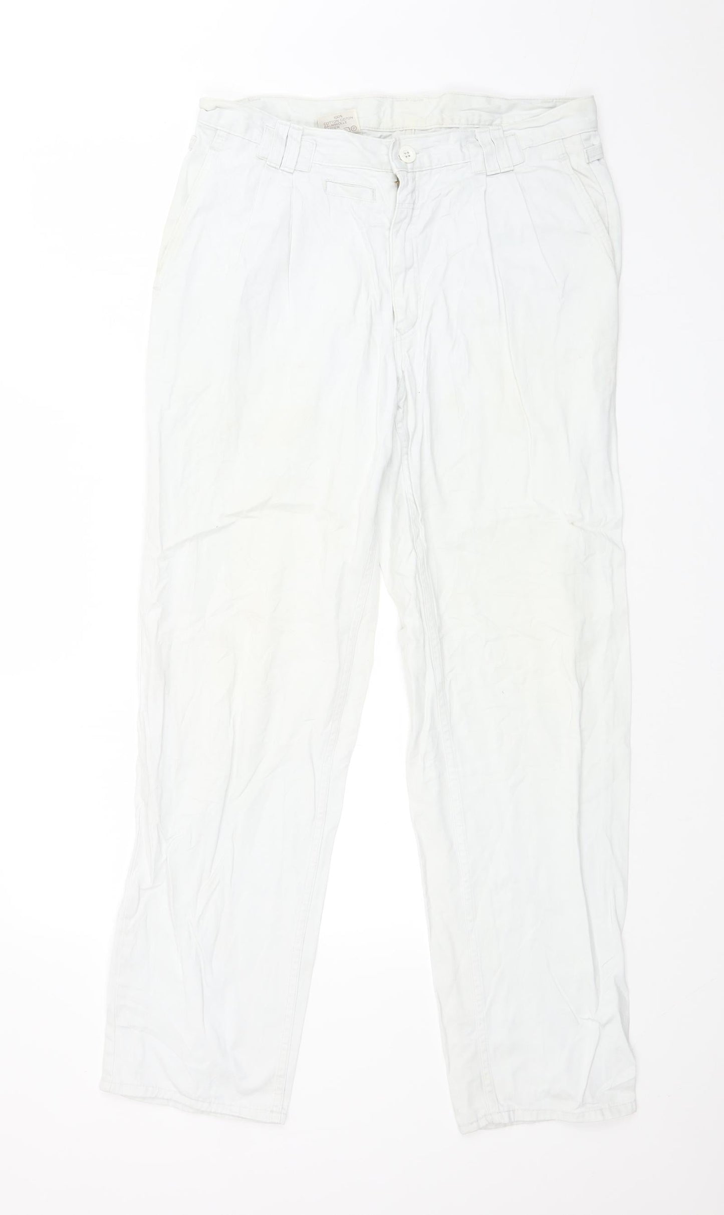 DUGELO LIKRICO Womens White   Straight Jeans Size 32 in L29 in