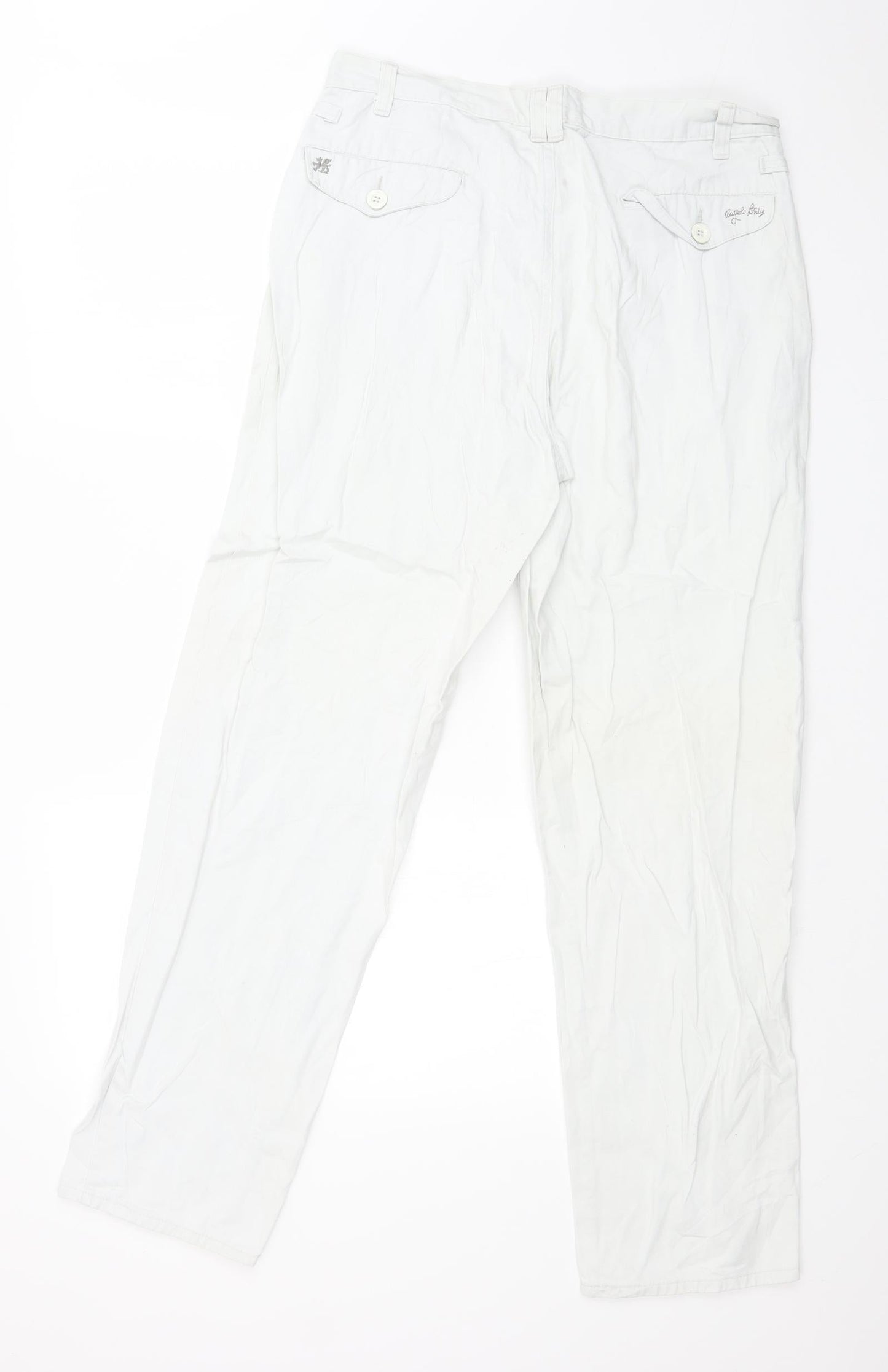 DUGELO LIKRICO Womens White   Straight Jeans Size 32 in L29 in