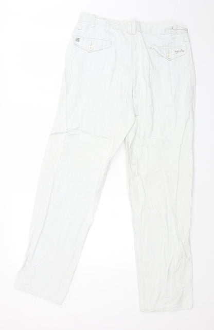 DUGELO LIKRICO Womens White   Straight Jeans Size 32 in L29 in