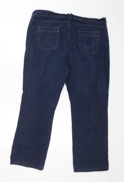 Womens UK Size 38 Preworn Regular Fit Straight Blue Jeans