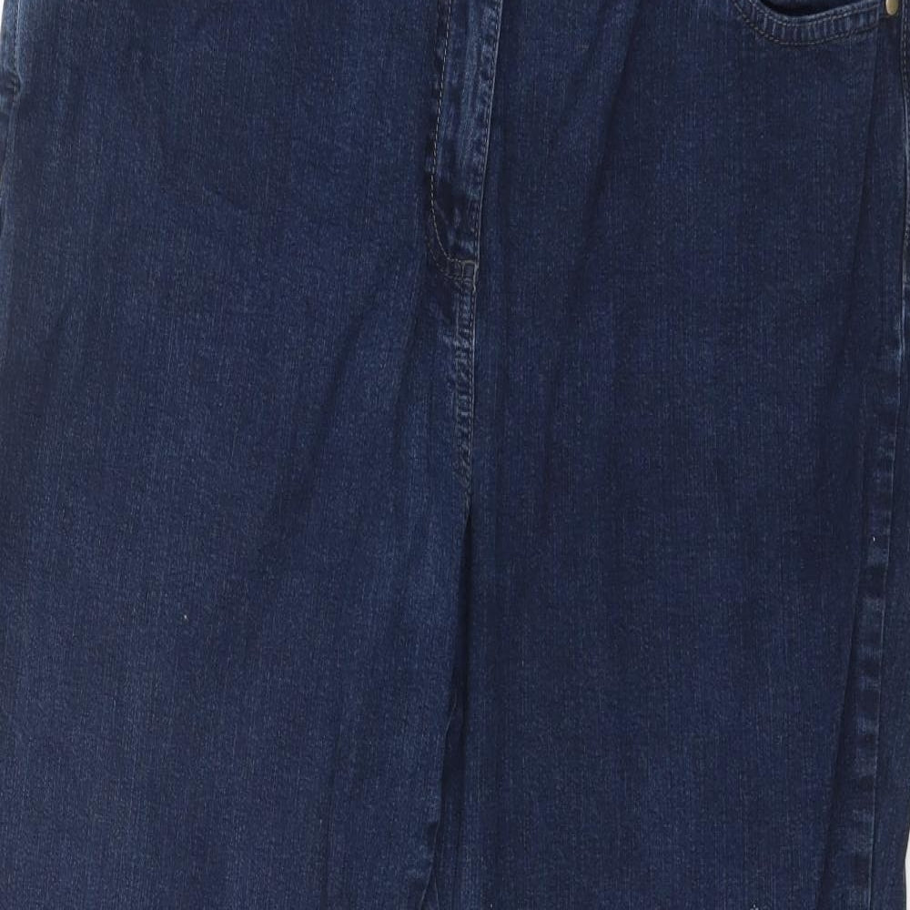 Womens UK Size 38 Preworn Regular Fit Straight Blue Jeans
