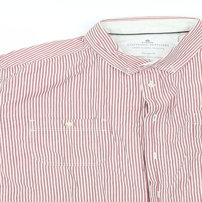 Mens UK Size XL Easy White  Button-Up Long Sleeve Casual Shirt